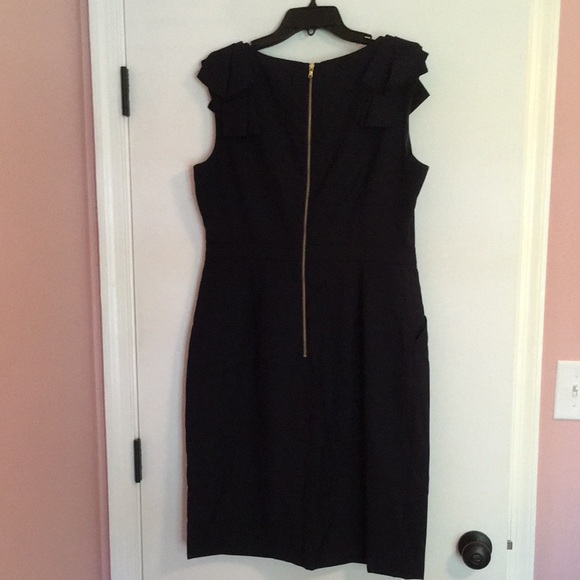 J Crew navy blue lightweight wool dress. - Picture 4 of 15